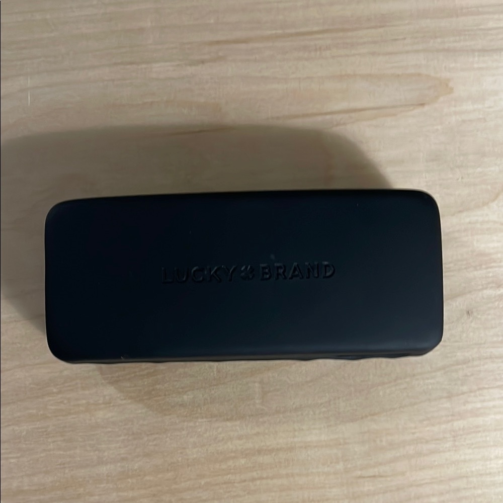 Lucky Brand Matte Black Eyewear Case